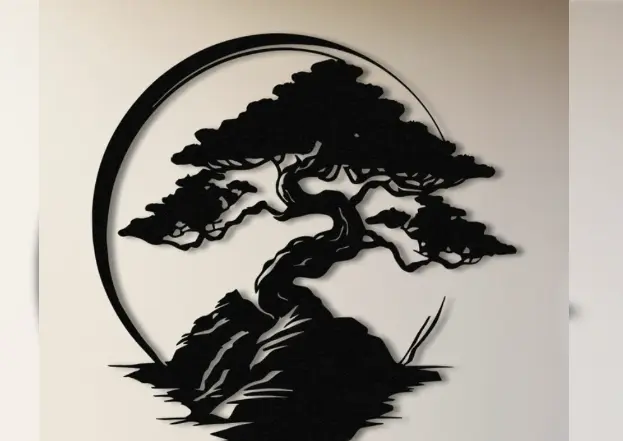 Bonsai falikép